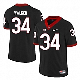 Georgia Bulldogs 34 Herchel Walker Black Nike College Football Jersey Dzhi,baseball caps,new era cap wholesale,wholesale hats